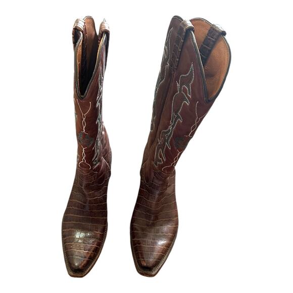 Idyllwind Women’s Frisk Me Printed Leather Snip Toe Western Boots Size 9 - Picture 5 of 12